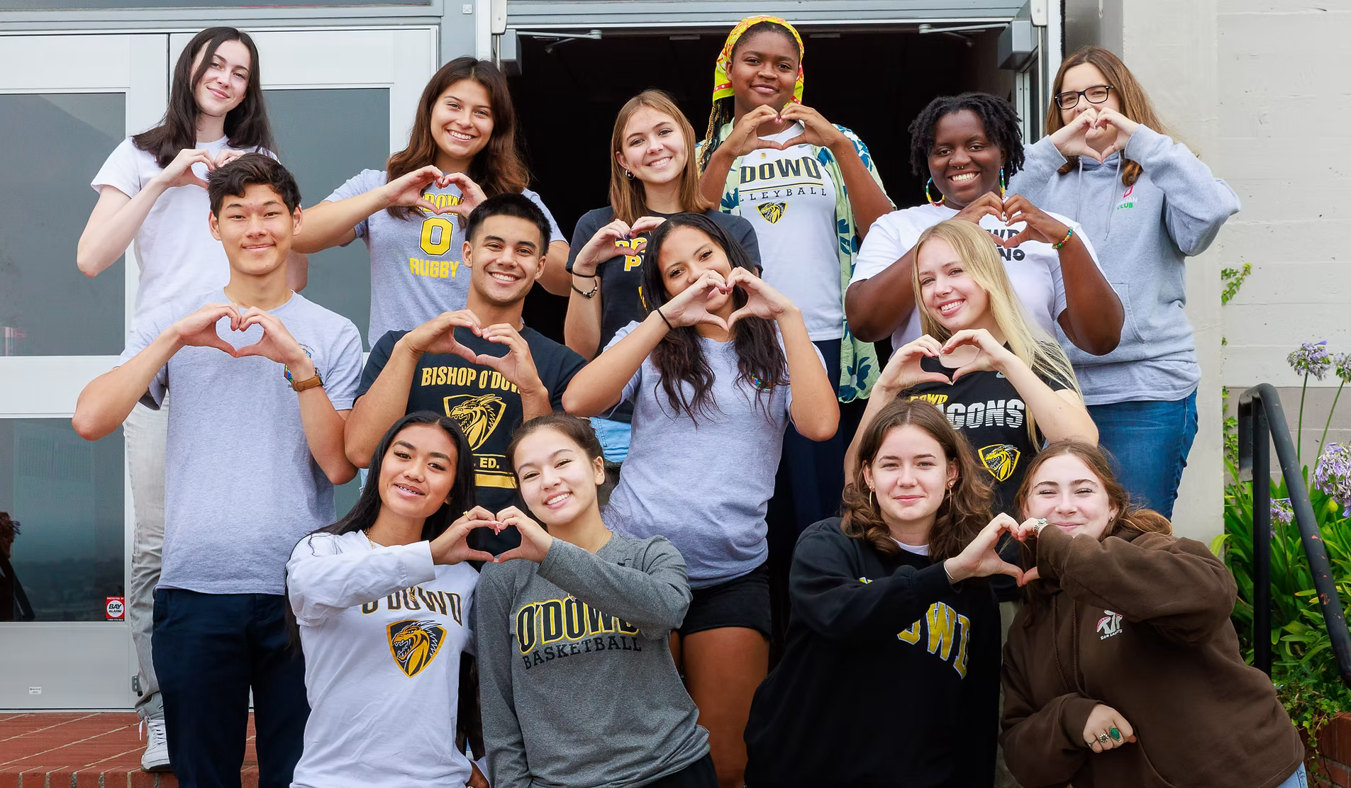 Speaking at Bishop O'Dowd High School