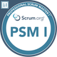 Professional Scrum Master™ I (PSM I) certification badge